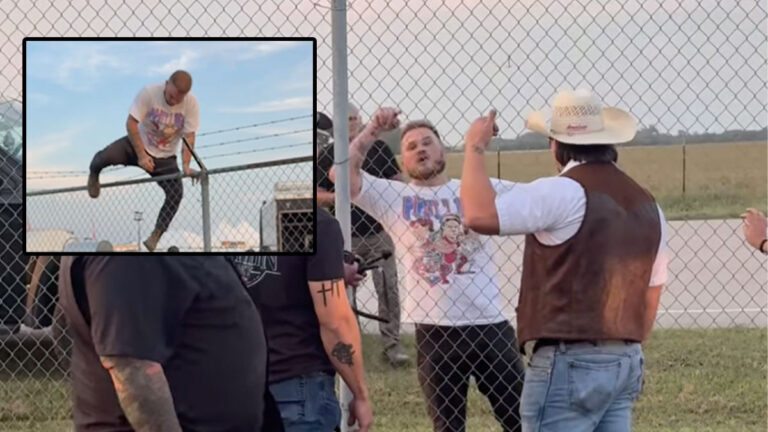 Zach Bryan, Gavin Adcock nearly get physical at music festival