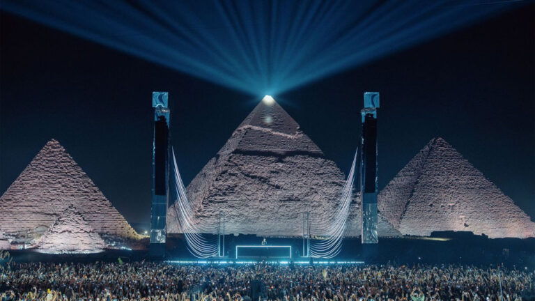 Anyma performs historic double set at Egypt’s Great Pyramids of Giza