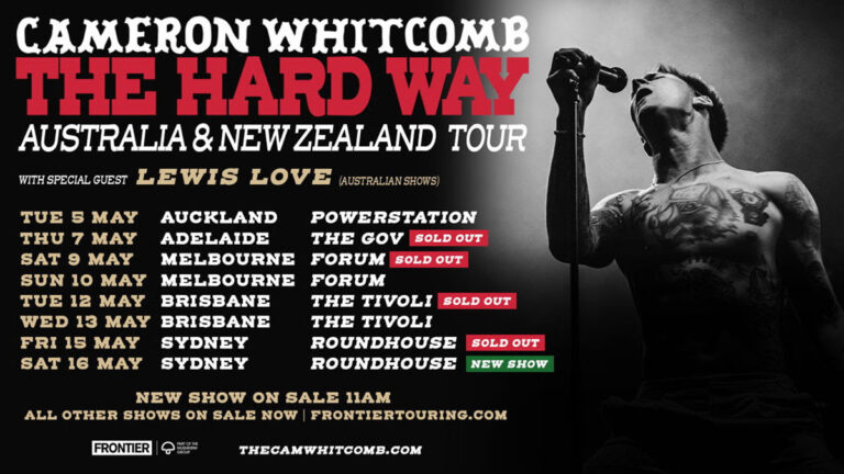 Cameron Whitcomb adds second Sydney concert to 2026 Australian tour