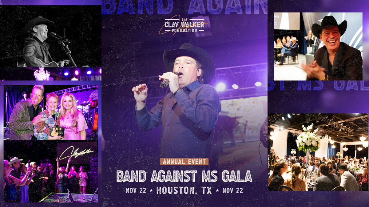 Clay Walker to host 2025 Band Against MS Gala