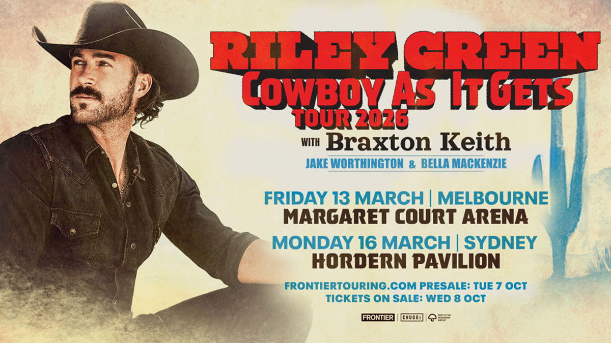 Riley Green announces 2026 Australian tour dates
