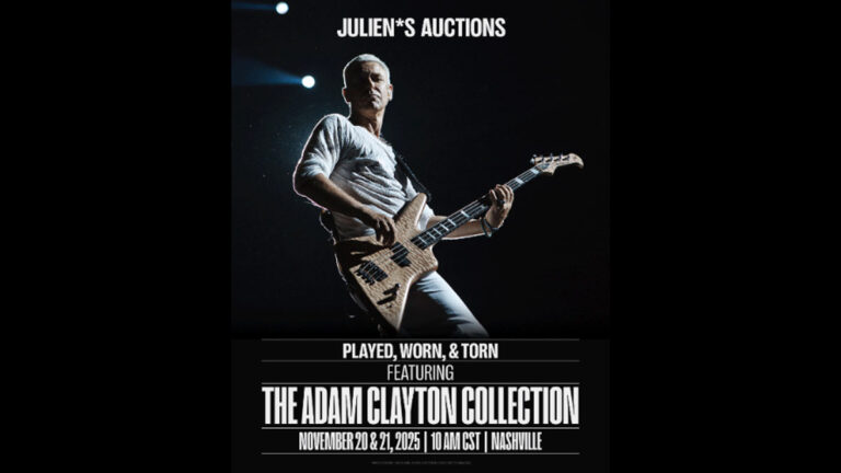U2’s Adam Clayton to launch Julien’s Auctions sale