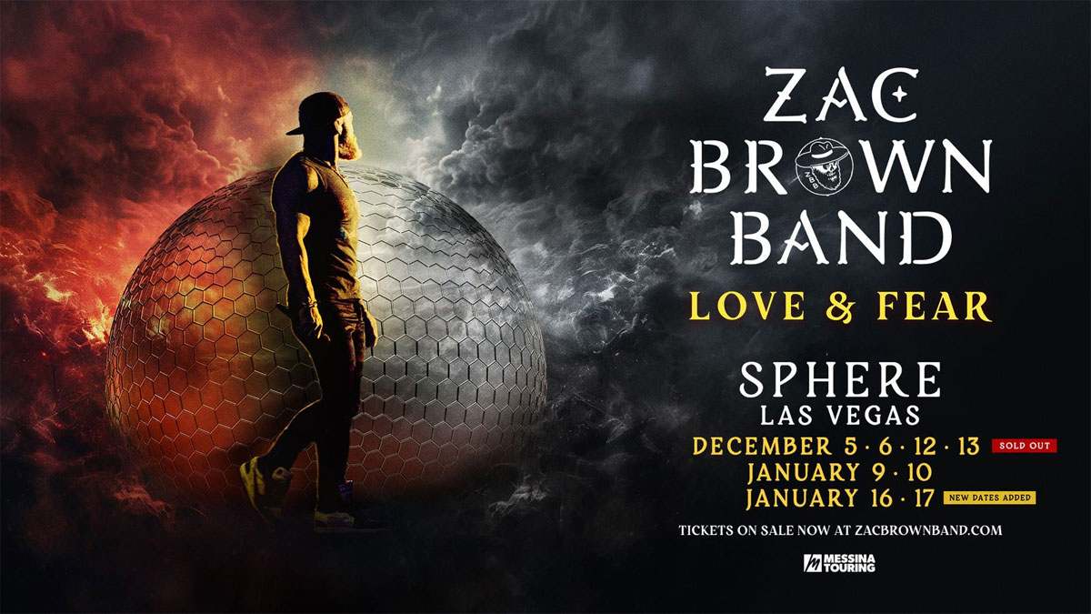 Zac Brown Band adds two more Sphere shows