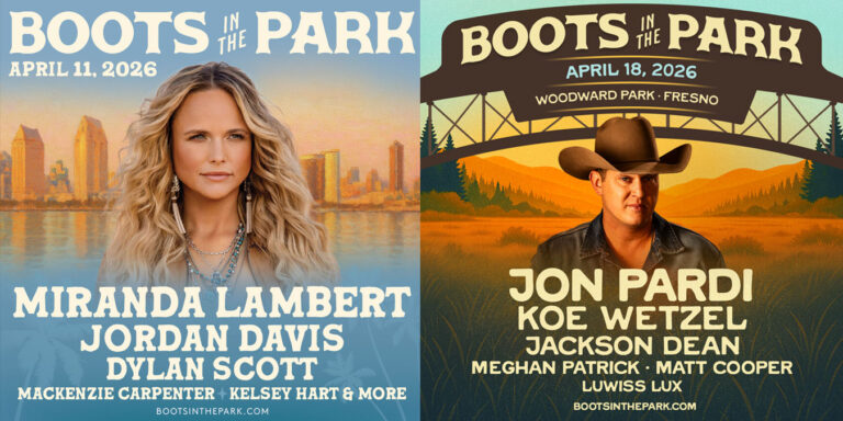 Lineups for 2026 Boots in the Park San Diego, Fresno unveiled Lineups for 2026 Boots in the Park San Diego, Fresno unveiled