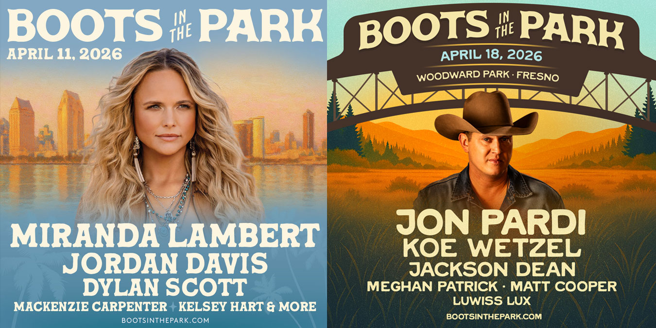 Lineups for 2026 Boots in the Park San Diego, Fresno unveiled Lineups for 2026 Boots in the Park San Diego, Fresno unveiled