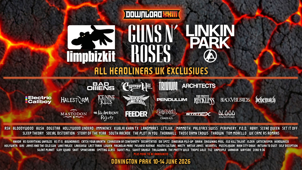 Limp Bizkit, Guns N Roses, Linkin Park among 2026 Download Festival headliners Limp Bizkit, Guns N Roses, Linkin Park among 2026 Download Festival headliners